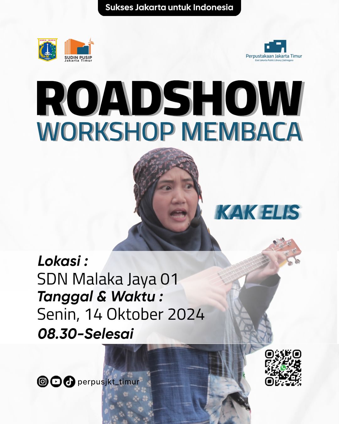 Roadshow Workshop Membaca Di SDN Malaka Jaya 01