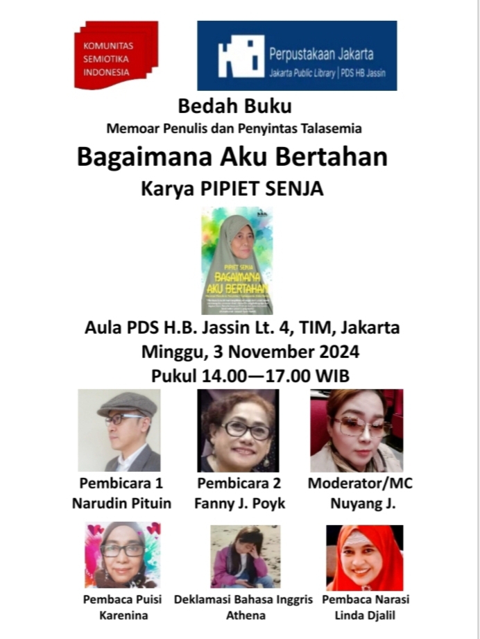 Bedah Buku Karya Pipiet Senja "Bagaimana Aku Bertahan"