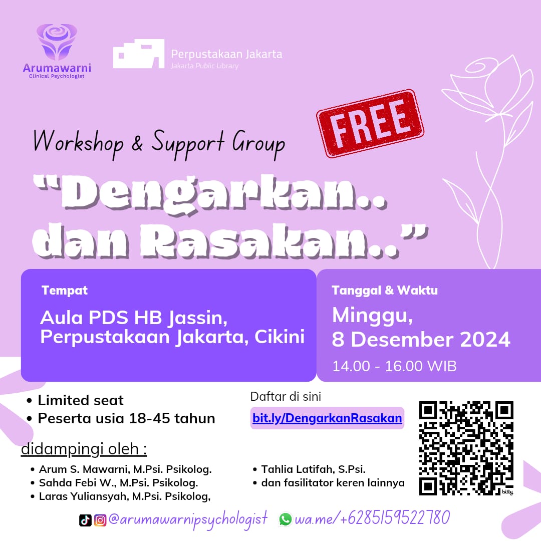 Workshop Support Group Dengarkan Dan Rasakan