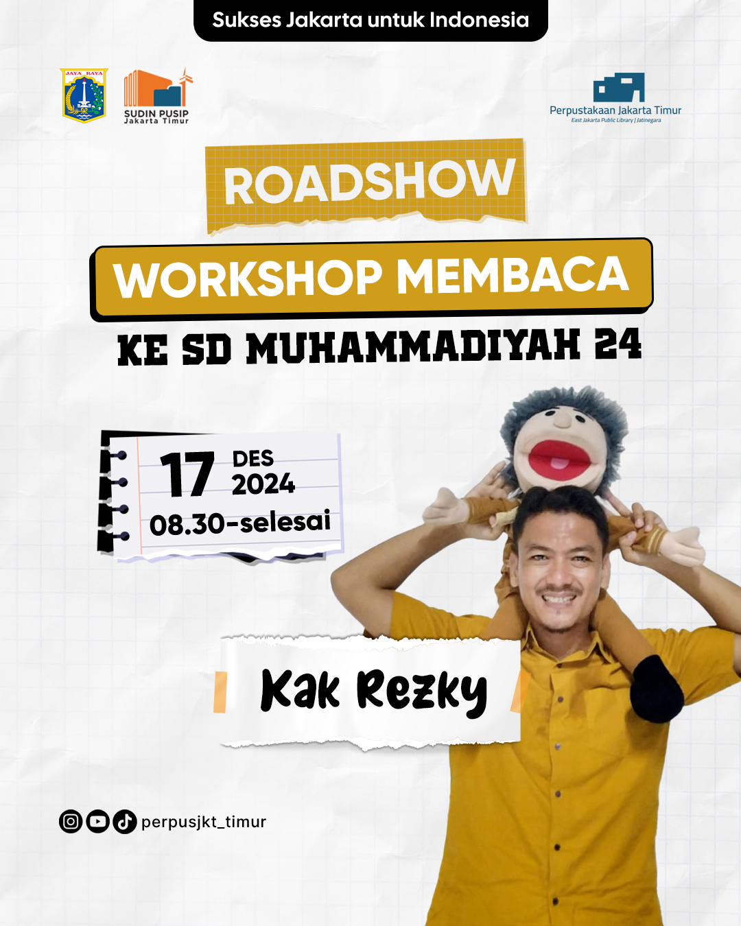 Roadshow Workshop Membaca Di SD Muhammadiyah 24