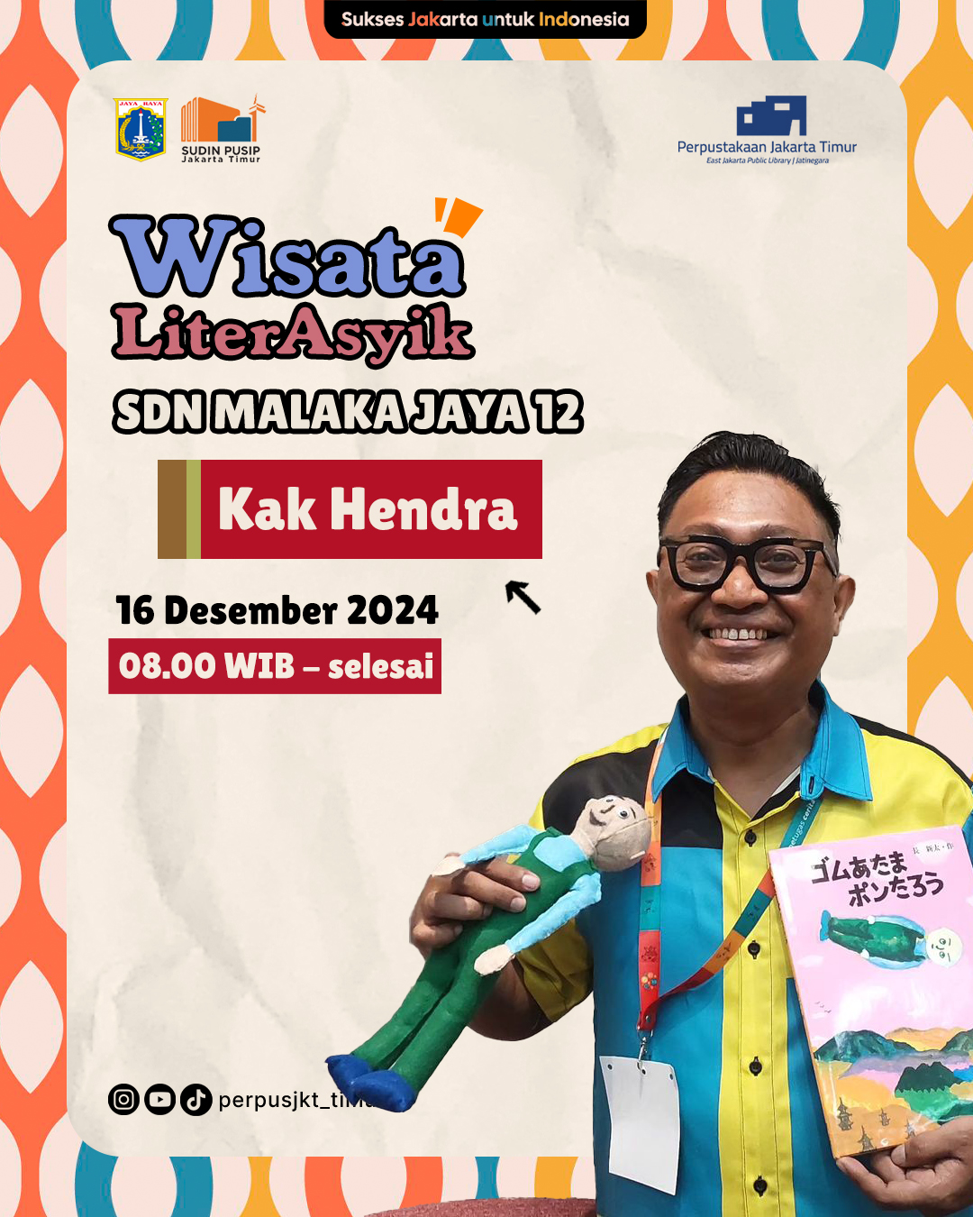 Wisata LiterAsyik Ke SDN Malaka Jaya 12