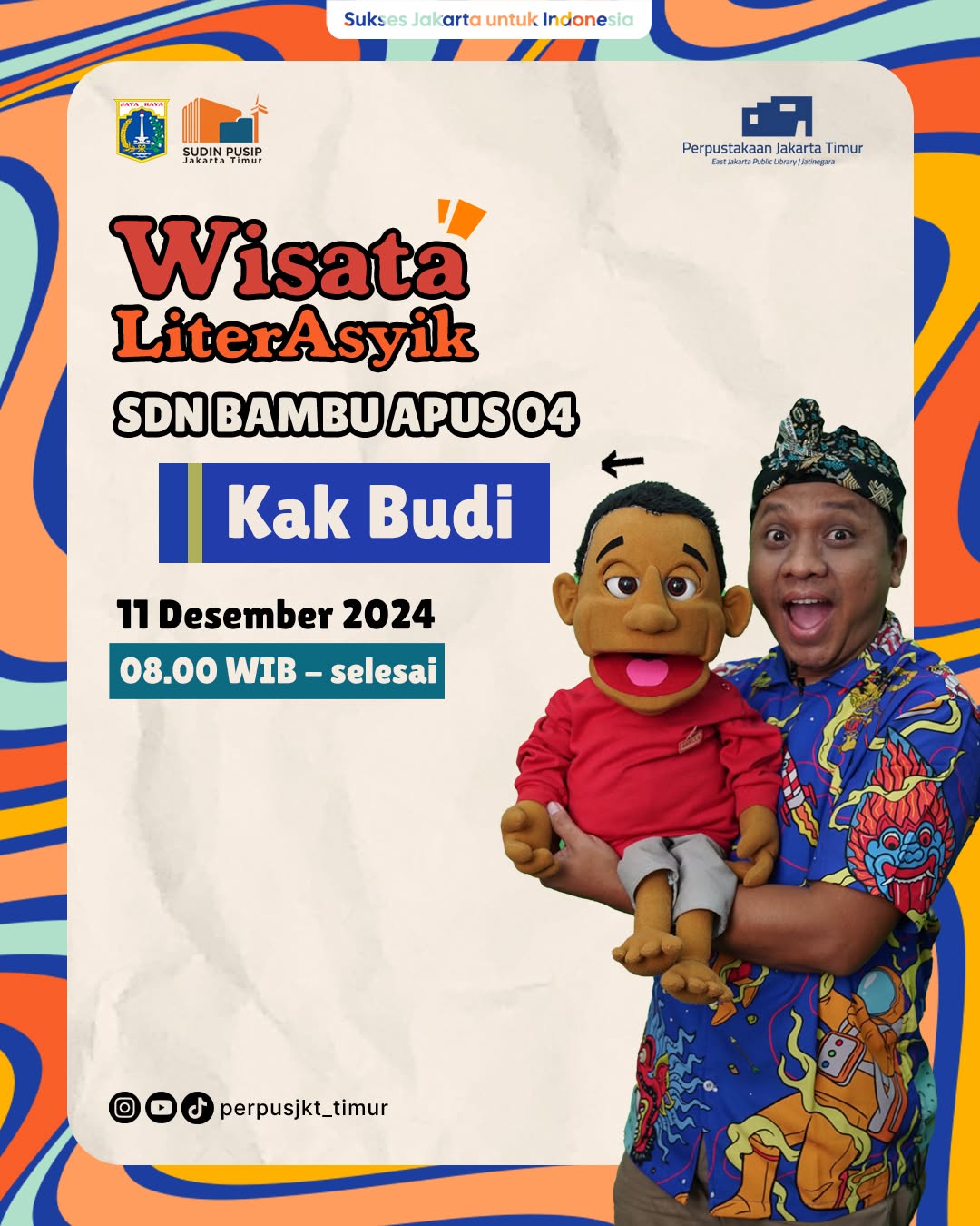 Wisata LiterAsyik Ke SDN Bambu Apus 04