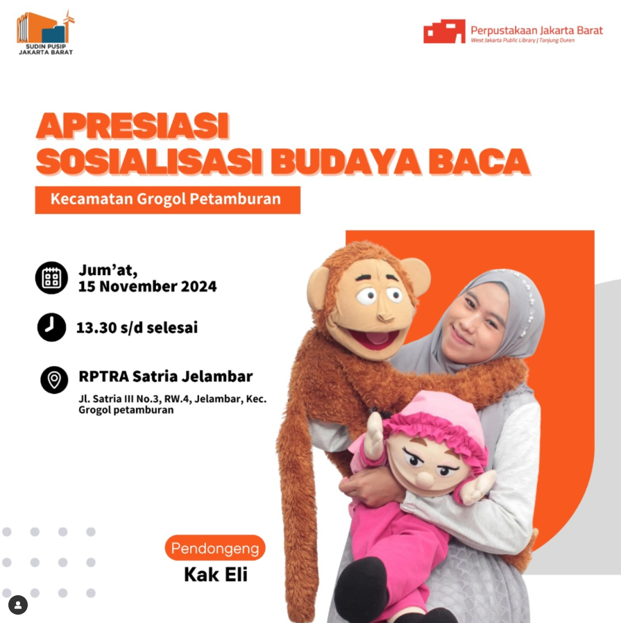 Apresiasi Sosialisasi Budaya Baca Kecamatan Grogol Petamburan