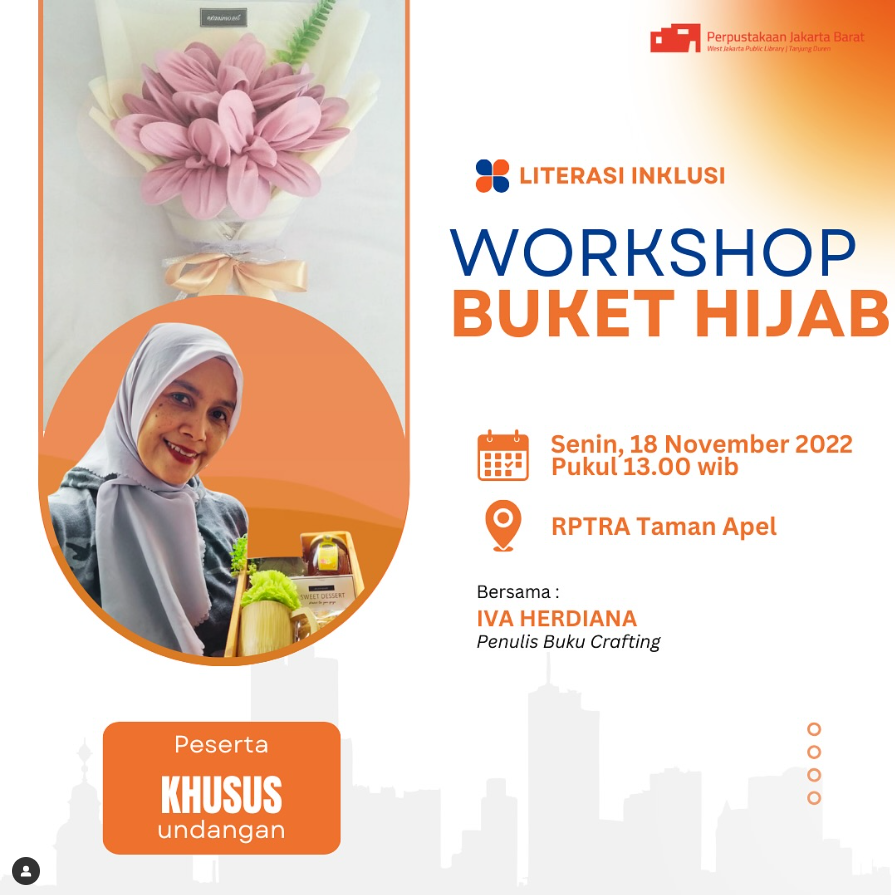 Literasi Inklusi Workshop Buket Hijab