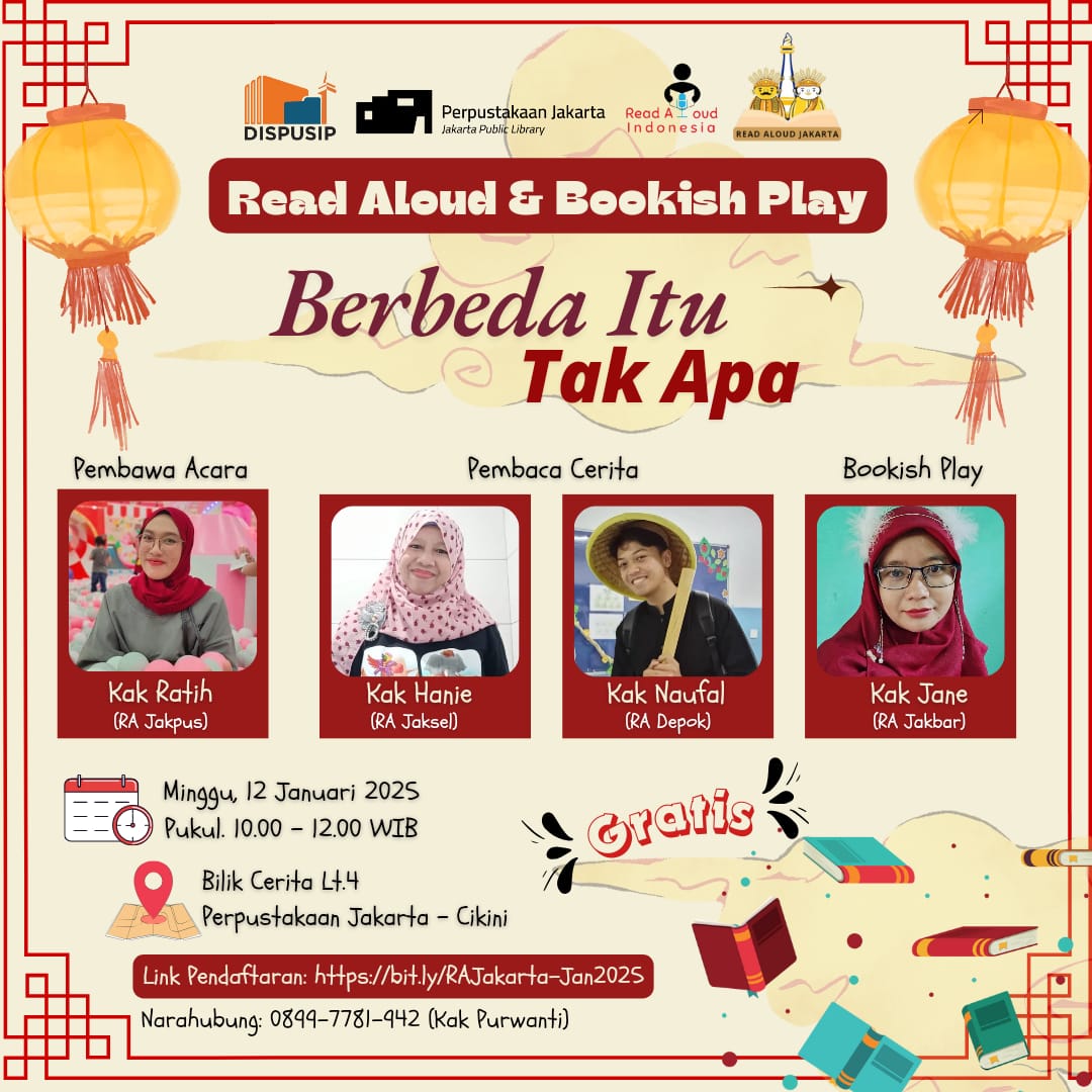 Read Aloud And Bookish Play : Berbeda Itu Tak Apa