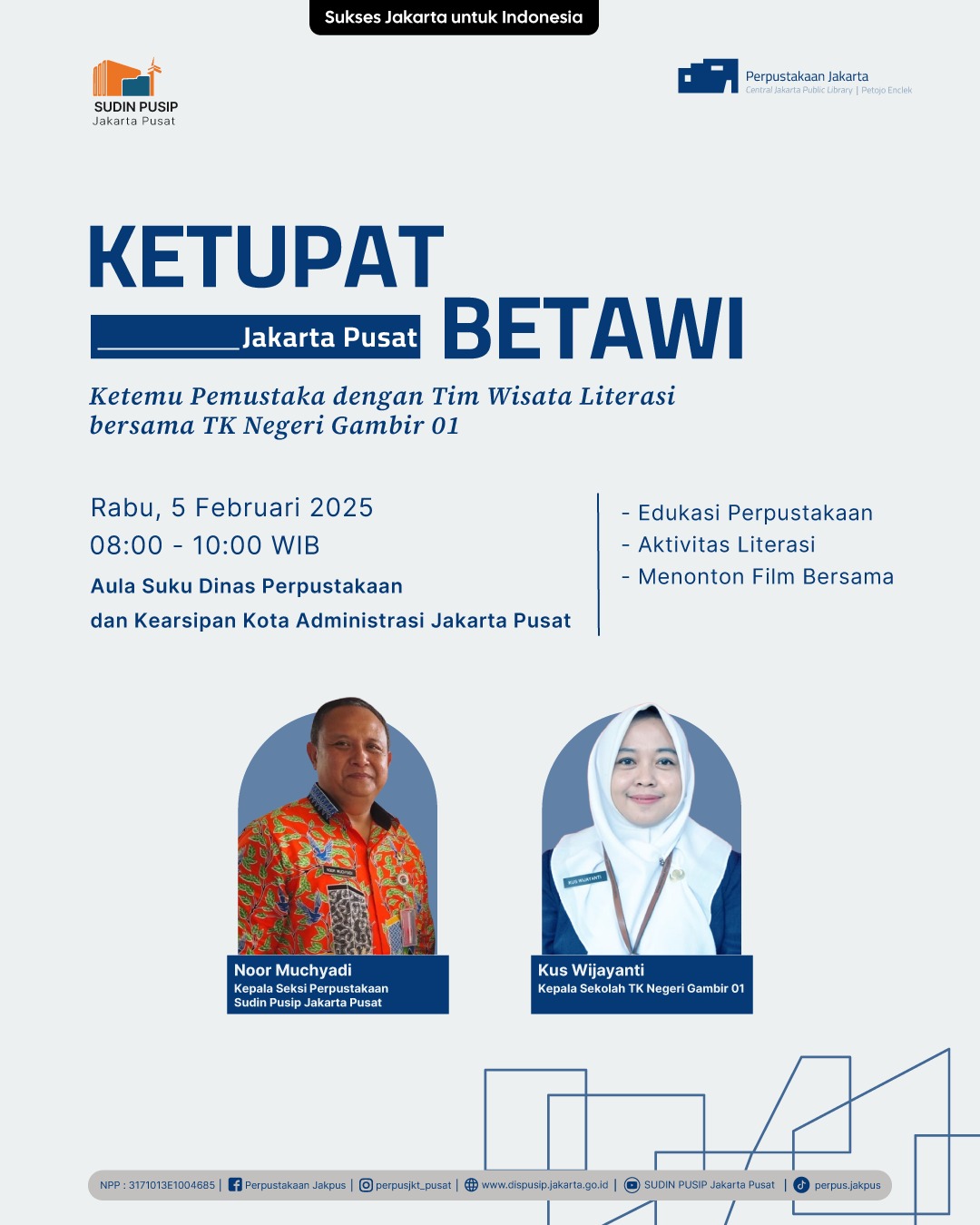 Ketupat Betawi Bersama TK Negeri Gambir 01 Di Perpustakaan Jakarta Pusat