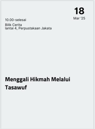 NgabubuRead Di Perpustakaan: Menggali Hikmah Tasawuf (Prinsip-prinsip Dasar Islam)
