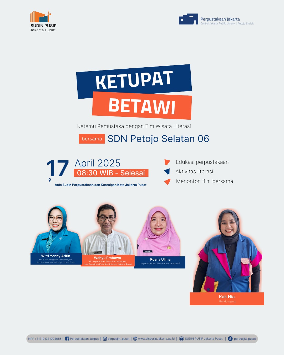 Ketupat Betawi Bersama SDN Petojo Selatan 06 Di Perpustakaan Jakarta Pusat