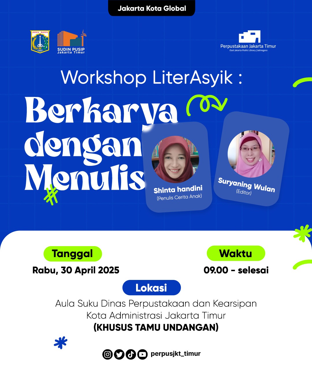 Workshop LiterAsyik : Berkarya Dengan Menulis