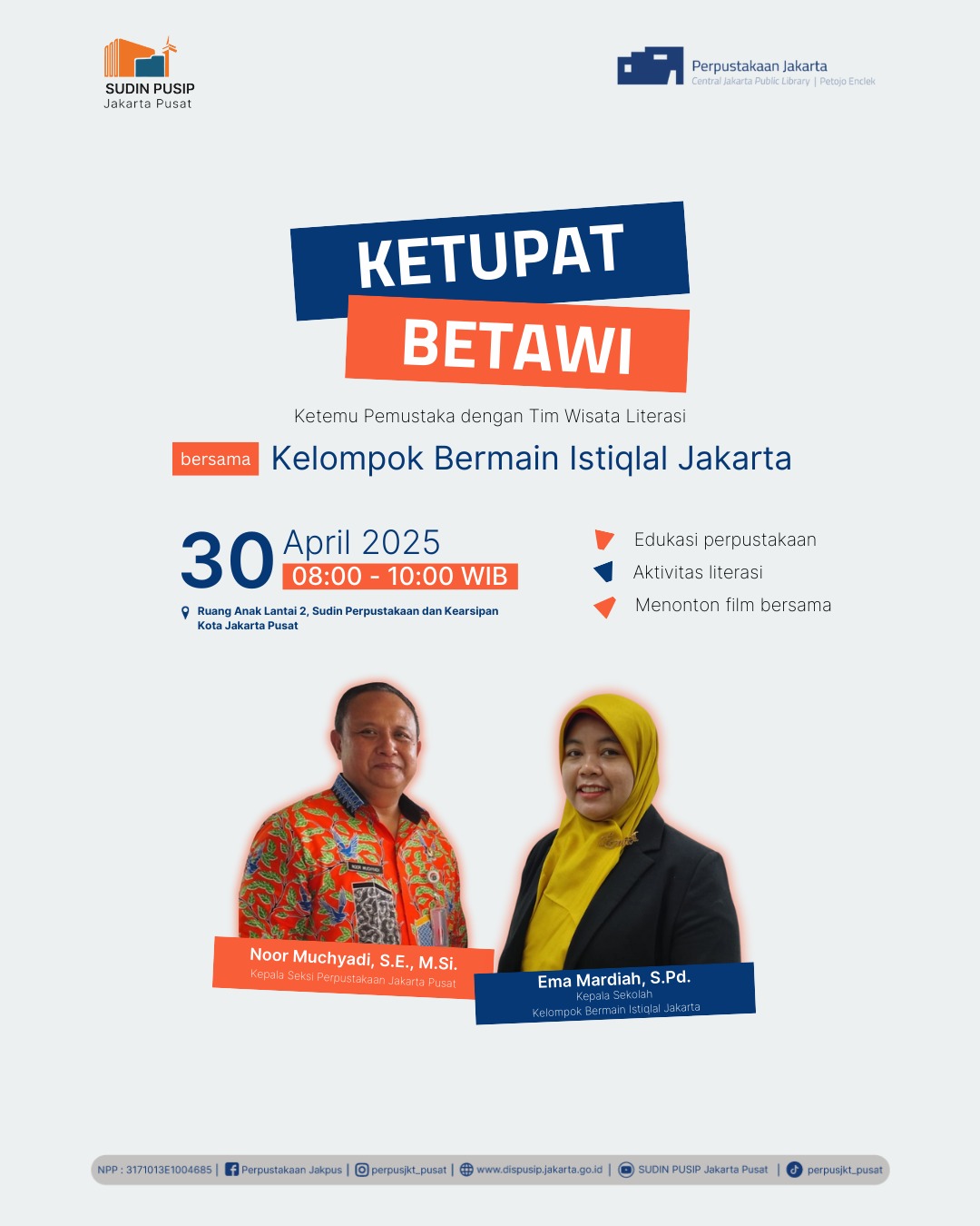 Ketupat Betawi Bersama Kelompok Bermain Istiqlal Jakarta Di Perpustakaan Jakarta Pusat