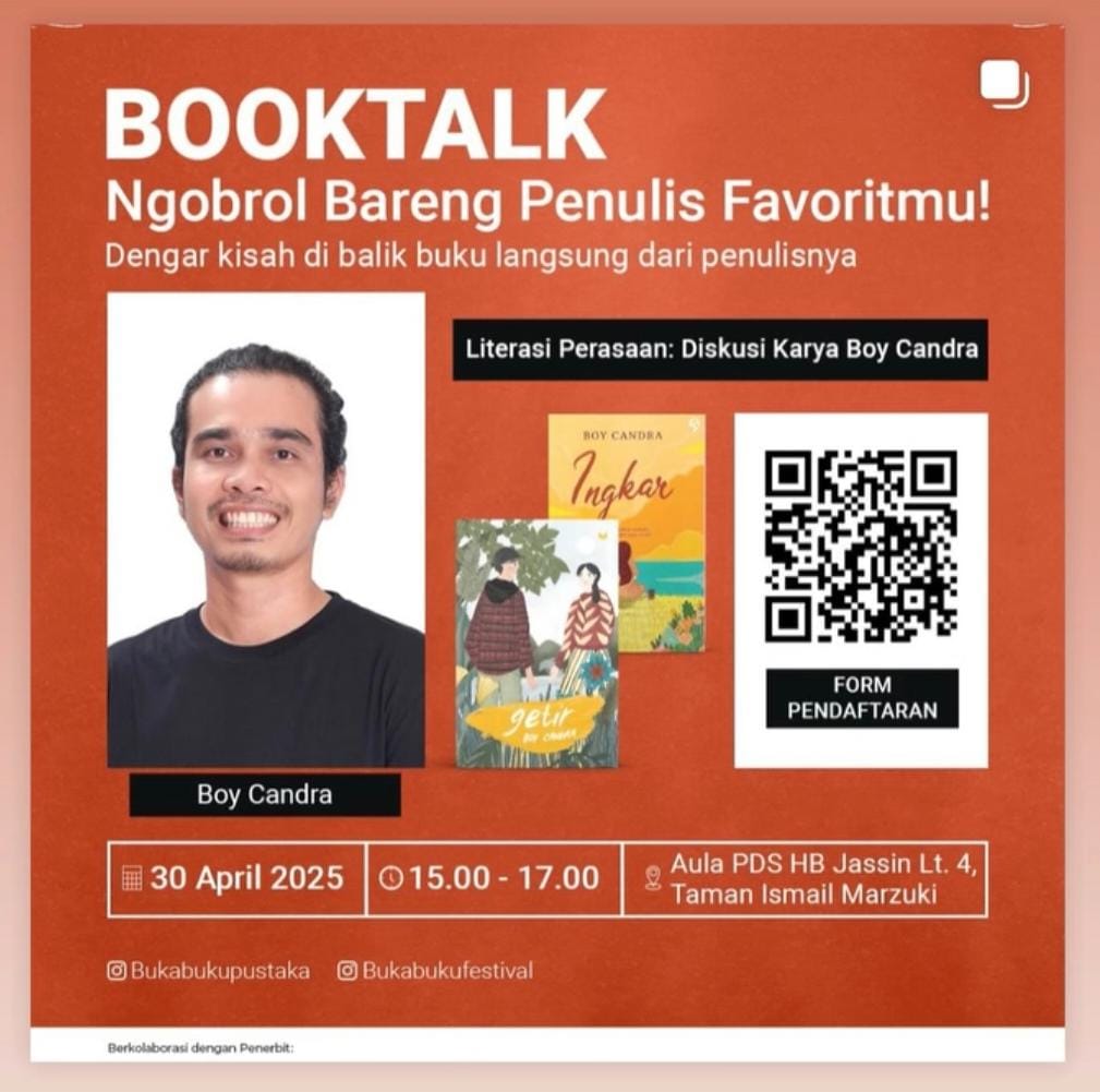 Booktalk Bersama Boy Andra