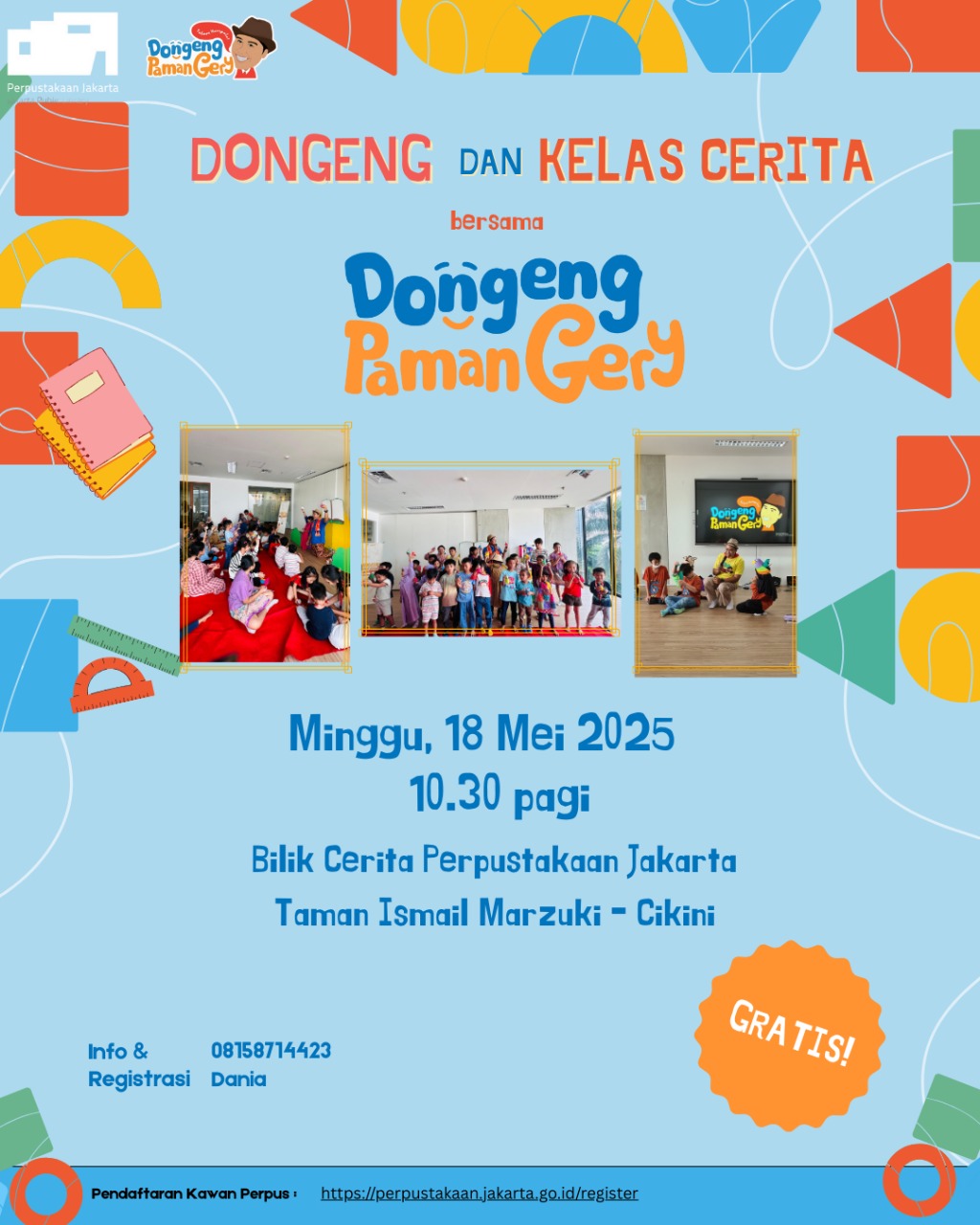 Dongeng Dan Kelas Bercerita Bersama Paman Gery