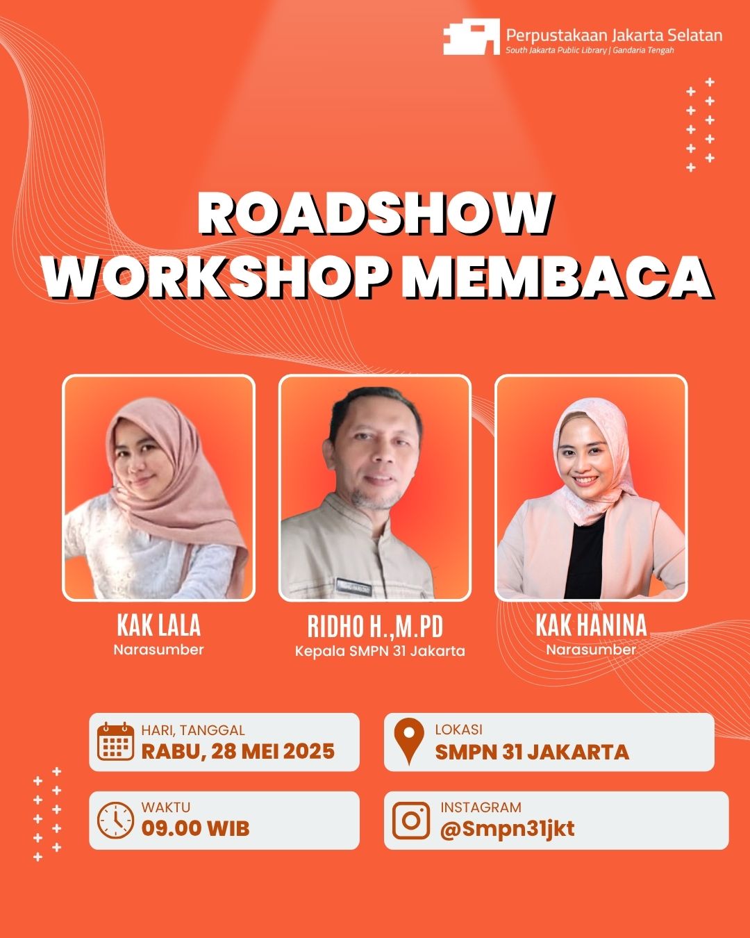 Roadshow Workshop Membaca Di SMPN 31 Jakarta