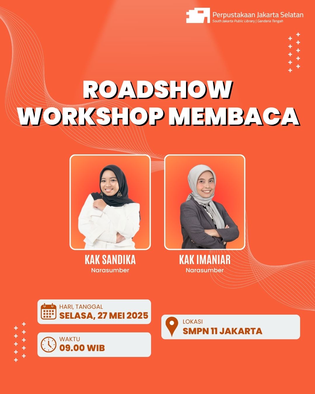 Roadshow Workshop Membaca Di SMPN 11 Jakarta