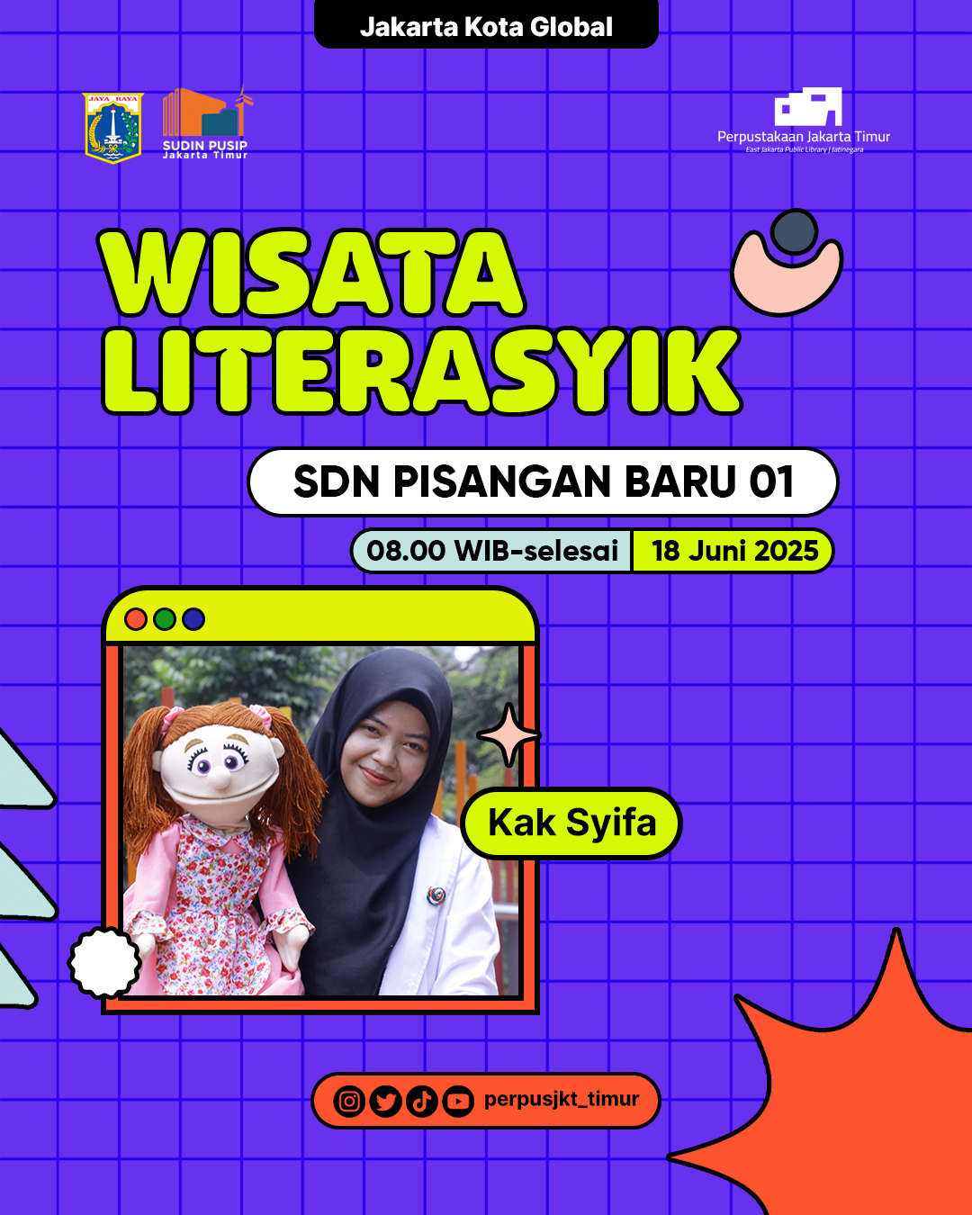 Wisata LiterAsyik Ke SDN Pisangan Baru 01