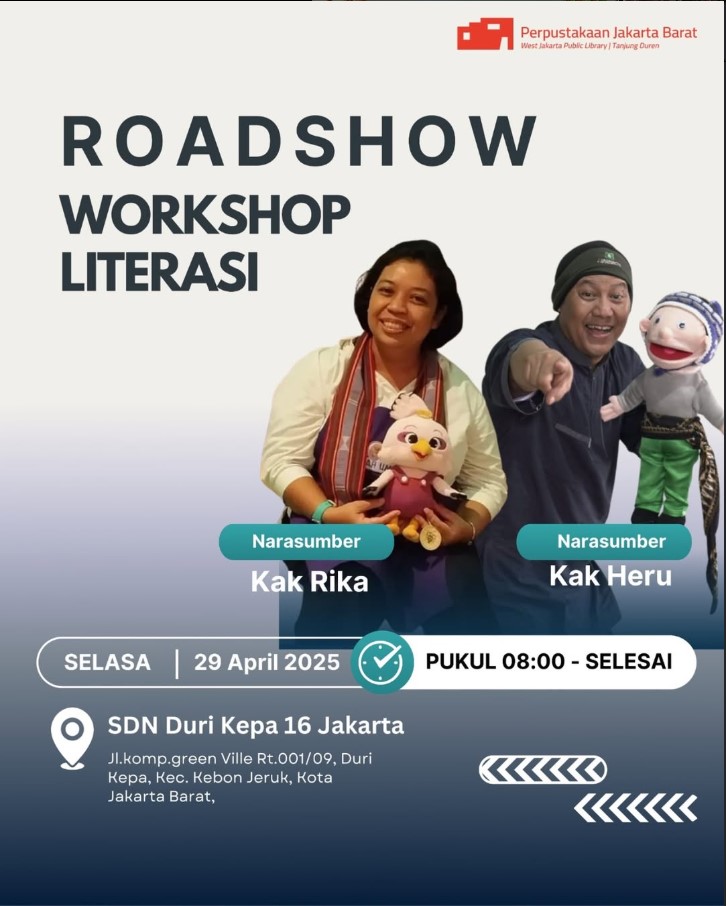 Roadshow Workshop Literasi SDN Duri Kepa 16 Jakarta