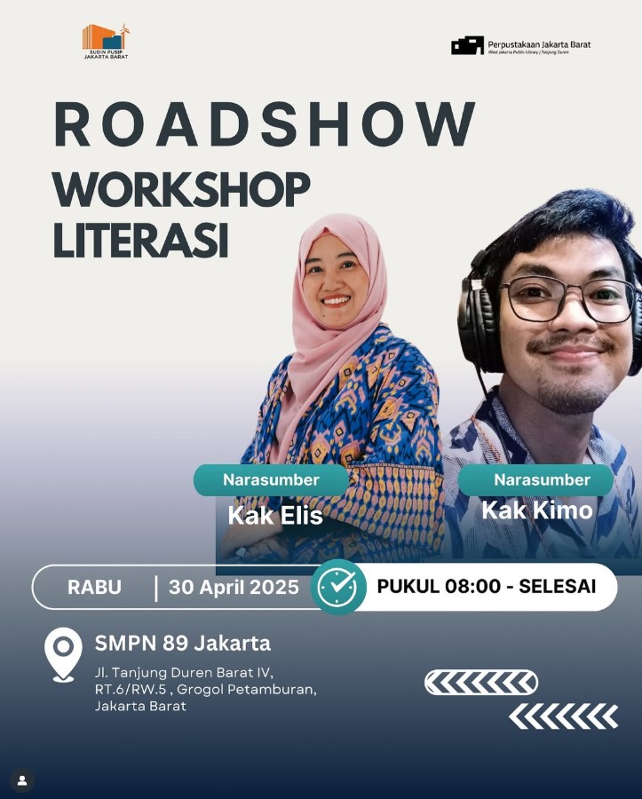 Roadshow Workshop Literasi SMPN 89 Jakarta