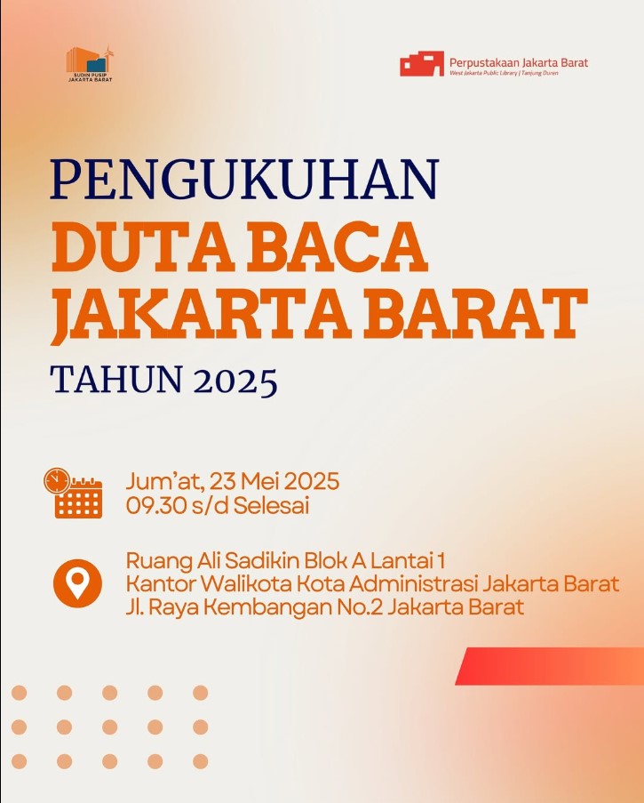 Pengukuhan DUTA BACA Jakarta Barat Tahun 2025