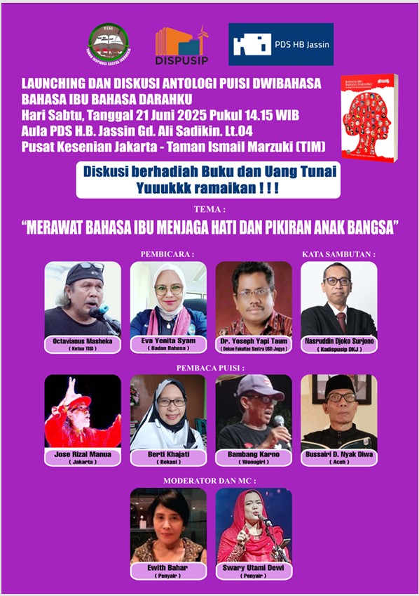 Launching Dan Diskusi "Merawat Bahasa Ibu Menjaga Hati Dan Pikiran Anak Bangsa"