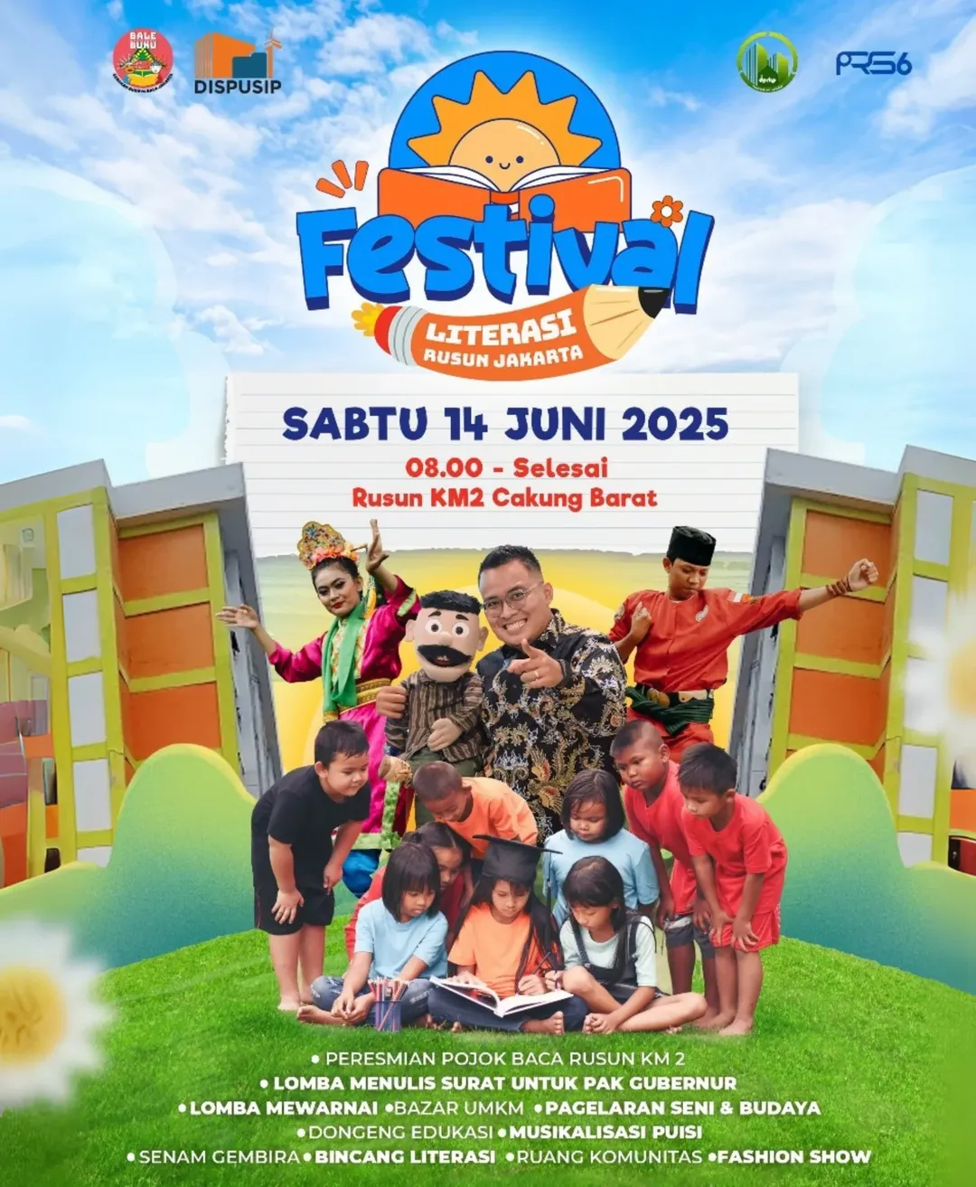 FESTIVAL LITERASI RUSUN JAKARTA 2025 Di Rusun KM 2 Cakung Barat