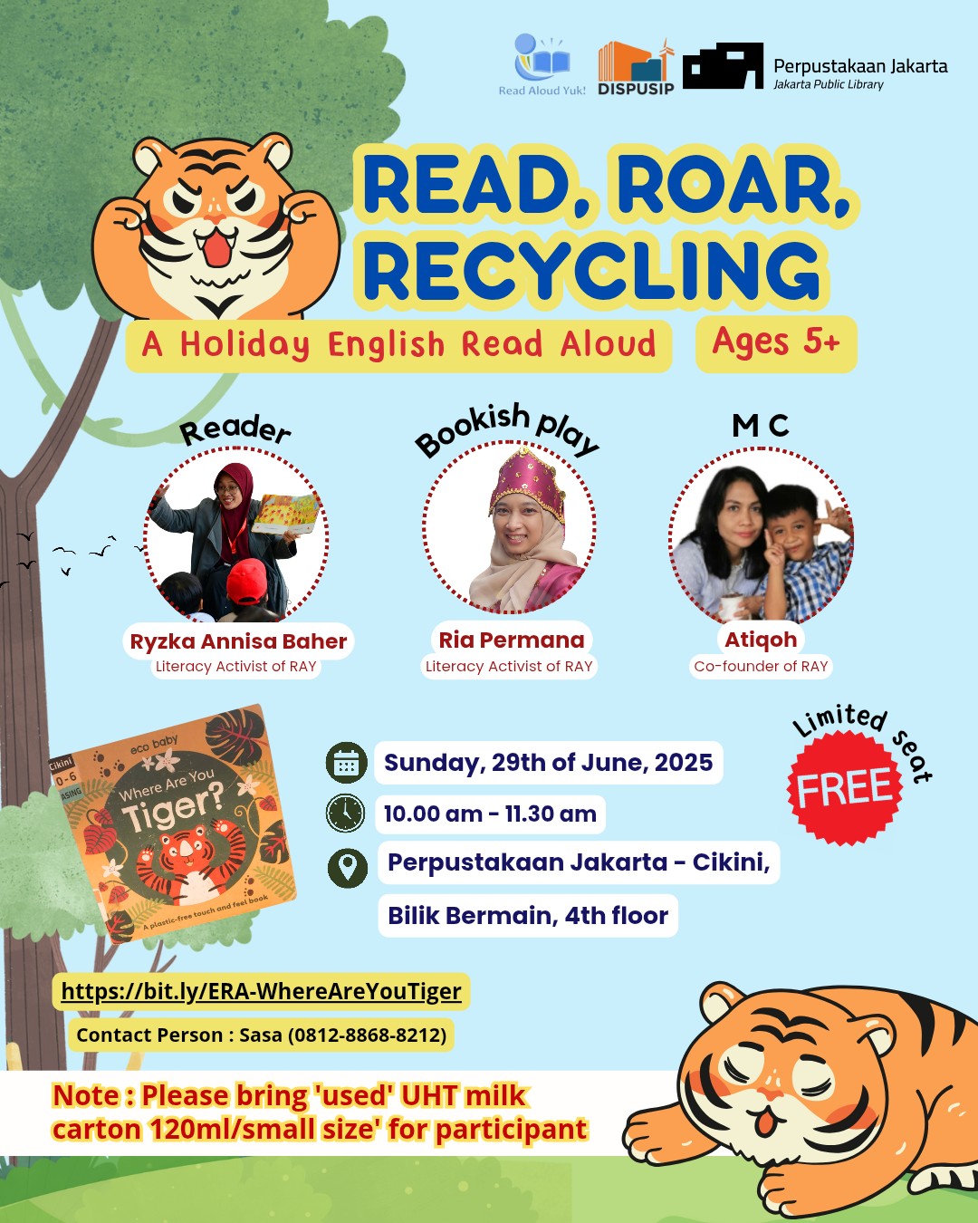 Read, Roar, And Cycling : A Holiday English Read Aloud