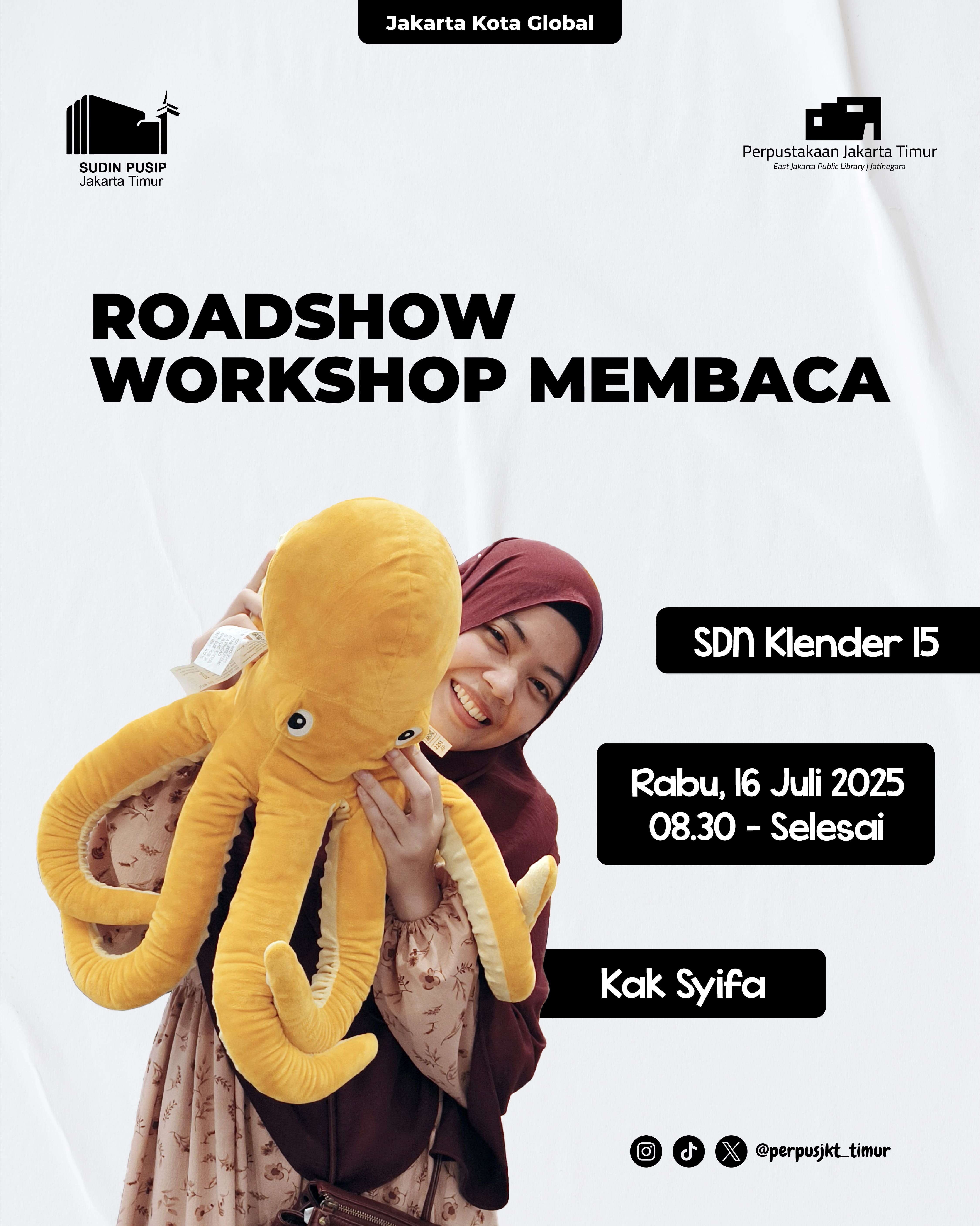 Roadshow Workshop Membaca Di SDN Klender 15