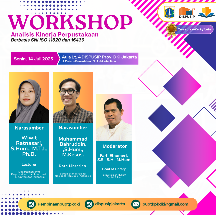 Workshop Analisis Kinerja Perpustakaan Berbasis SNI Dan ISO