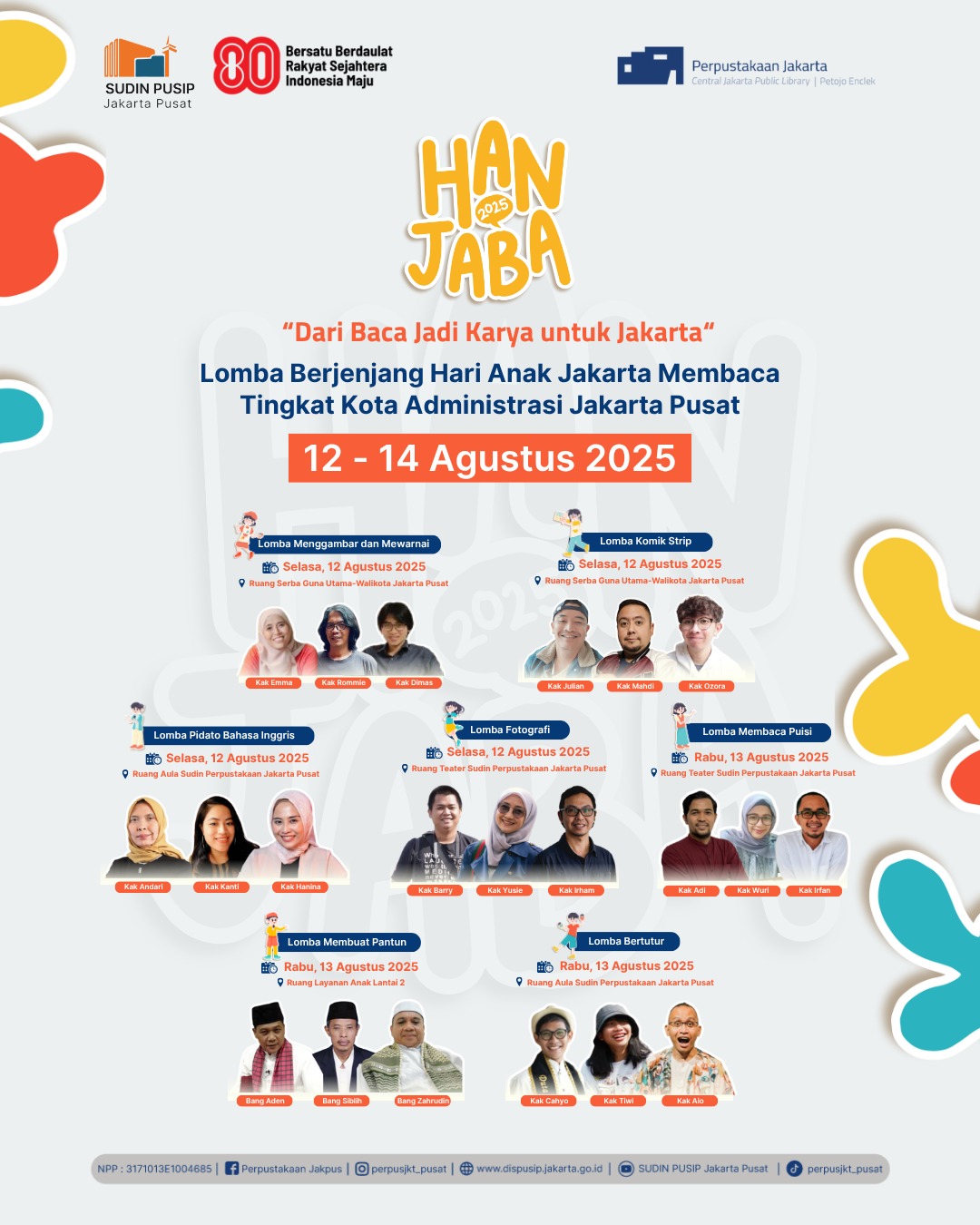Lomba Hari Anak Jakarta Membaca 2025