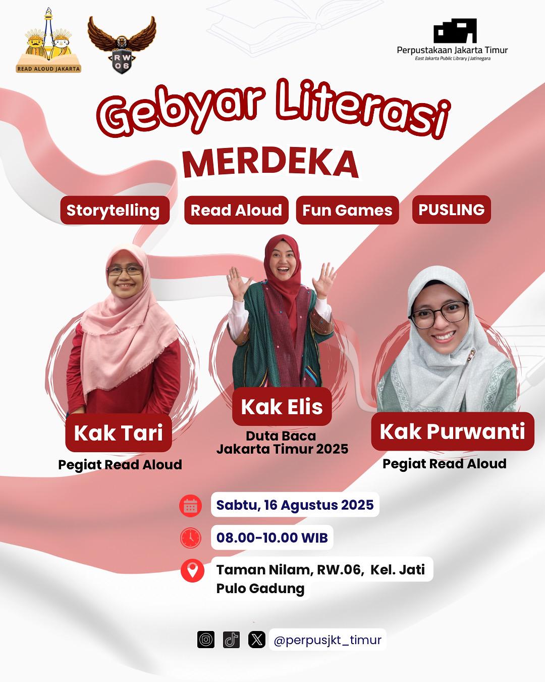 Gebyar Literasi Merdeka Bersama Duta Baca Jakarta Timur