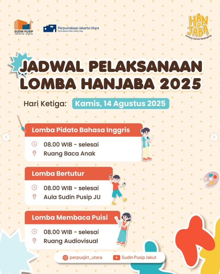 Hari Anak Jakarta Membaca Kota Administrasi Jakarta Utara