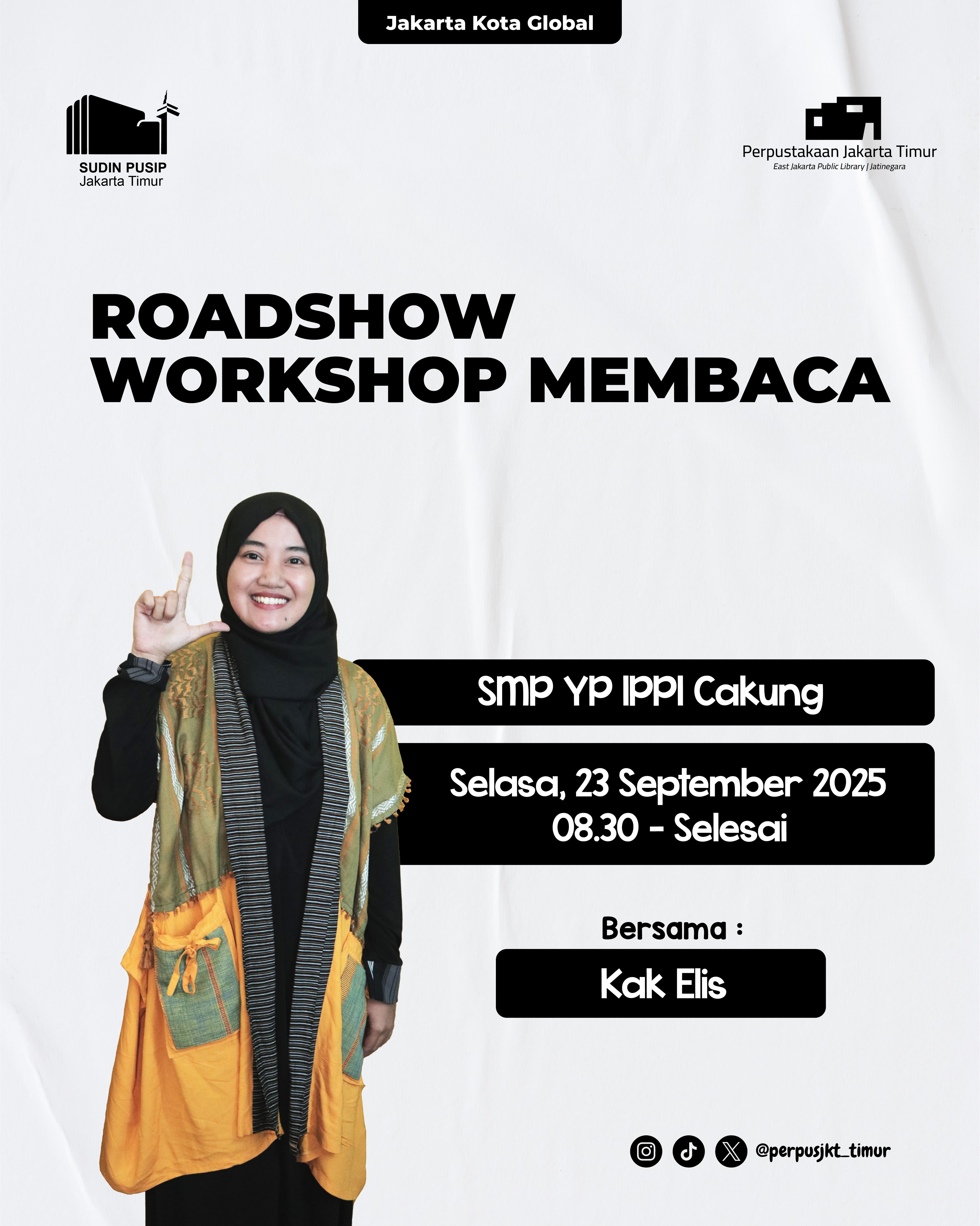 Roadshow Workshop Membaca Ke SMP YP IPPI Cakung