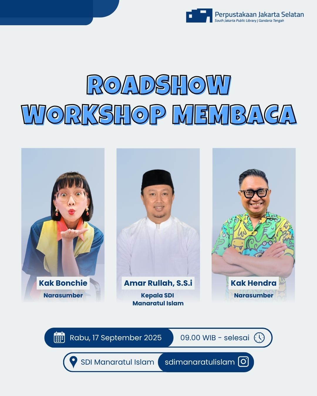 Roadshow Workshop Membaca Di SDI Manaratul Islam