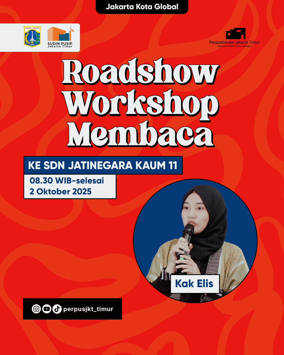 Roadshow Workshop Membaca Ke SDN Jatinegara Kaum 11