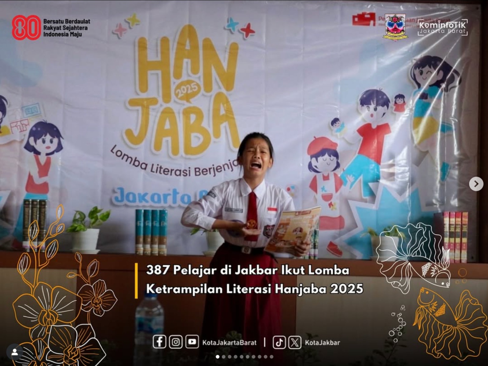Pelaksanaan Lomba Berjenjang Hari Anak Jakarta Membaca (HANJABA) Tingkat Kota Administrasi Jakarta Barat Tahun 2025
