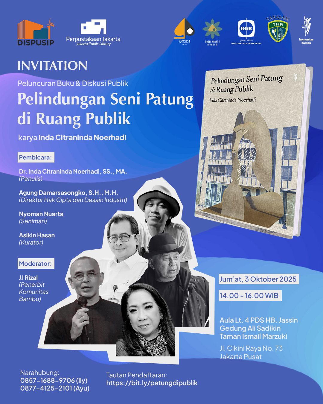 Peluncuran Dan Diskusi Buku "Pelindungan Seni Patung Di Ruang Publik