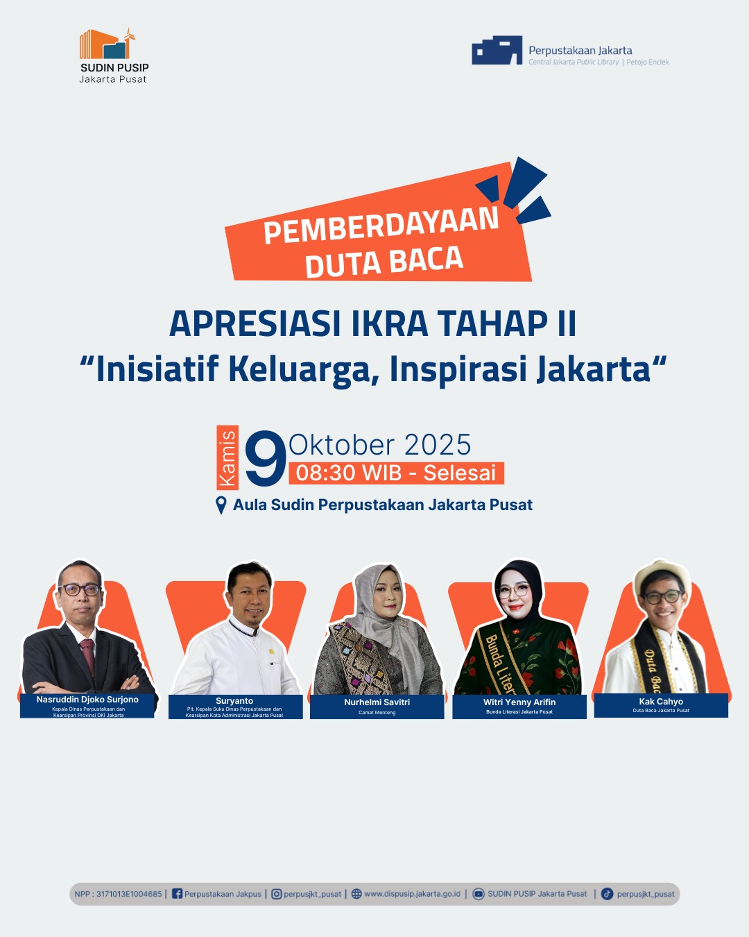 Apresiasi IKRA 2024 Di Aula Sudin Perpustakaan Jakarta Pusat