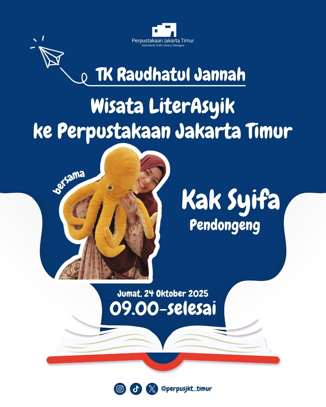 Wisata LiterAsyik Ke Perpustakaan Jakarta Timur Bersama TK Raudhatul Jannah