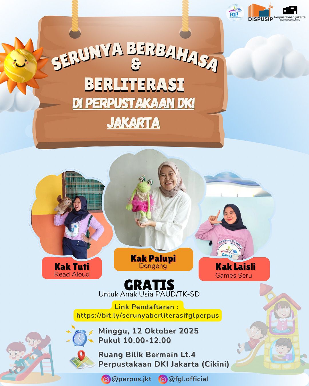 Kegiatan Anak Bersama FGL "Serunya Berbahasa Dan Berliterasi"
