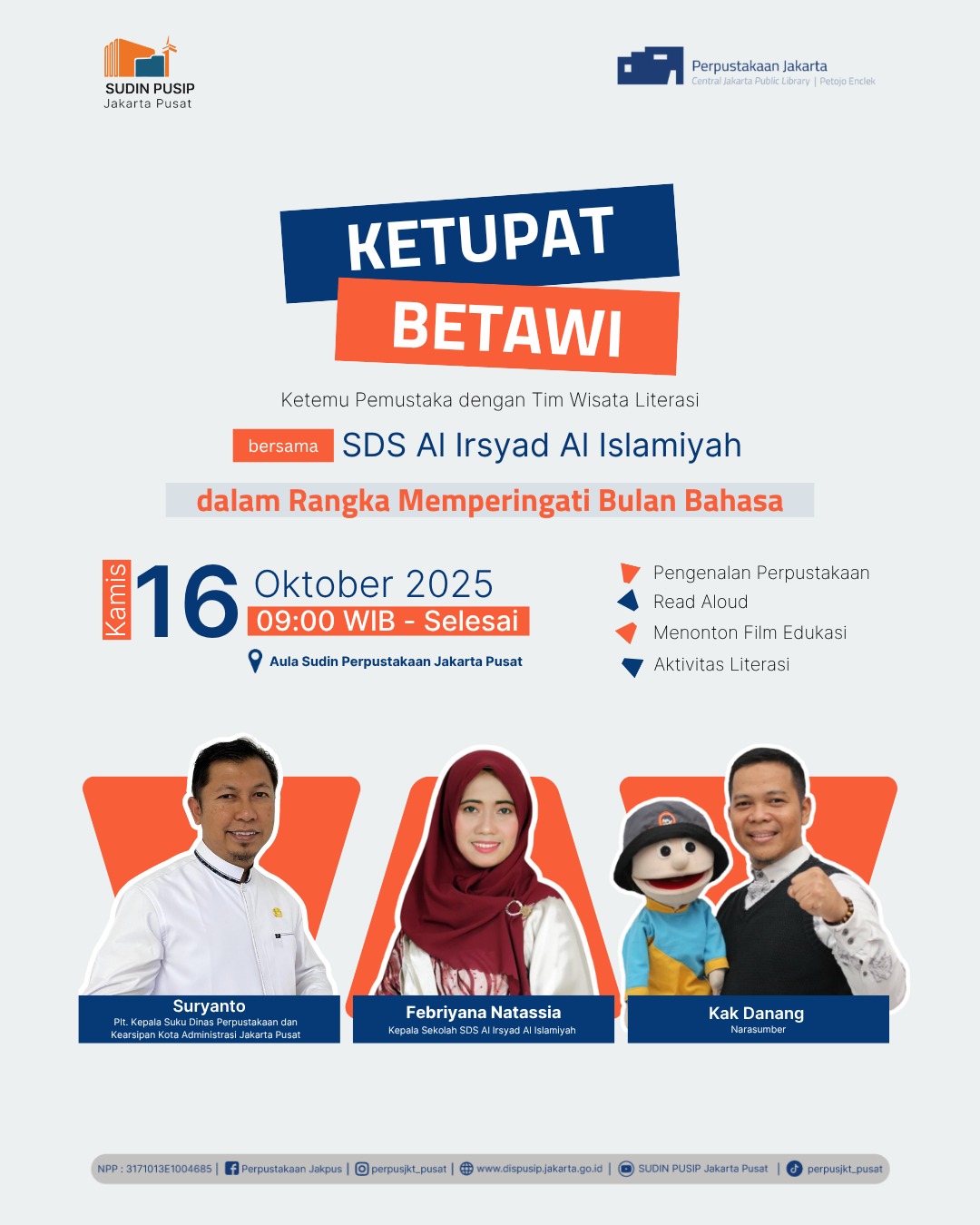 Ketupat Betawi Bersama SDS Al Irsyad Al Islamiyah Di Perpustakaan Jakarta Pusat