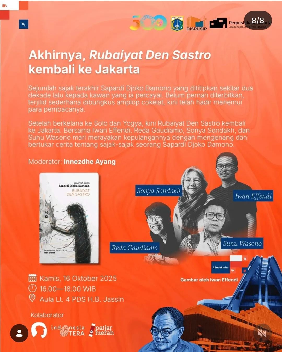 Akhirnya Rubaiyat Den Sastro Kembali Ke Jakarta