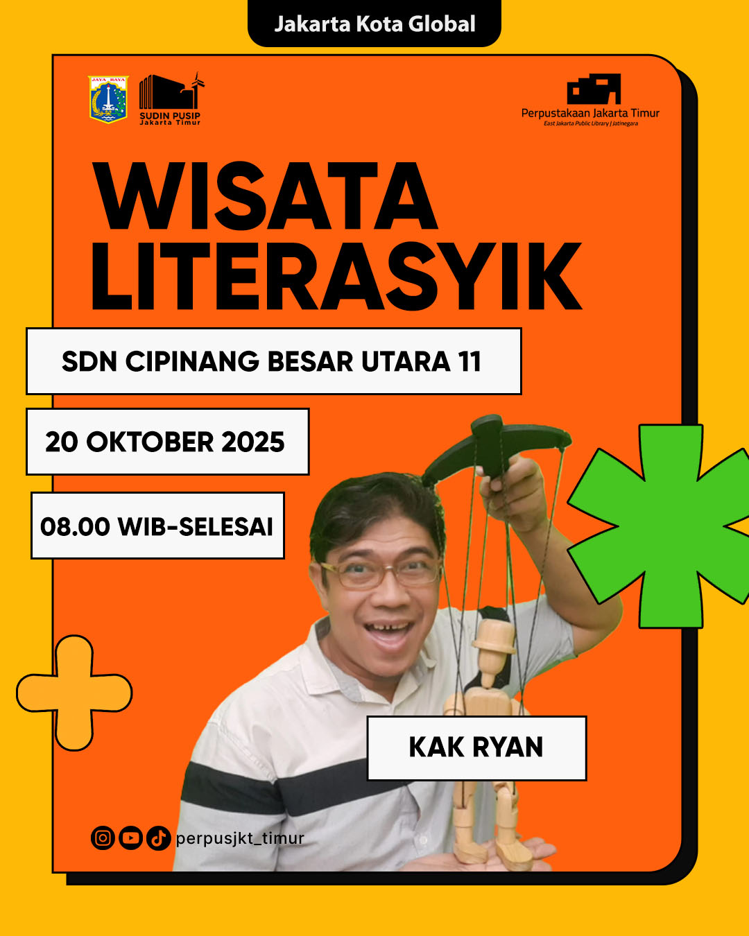 Wisata LiterAsyik Ke SDN Cipinang Besar Utara 11
