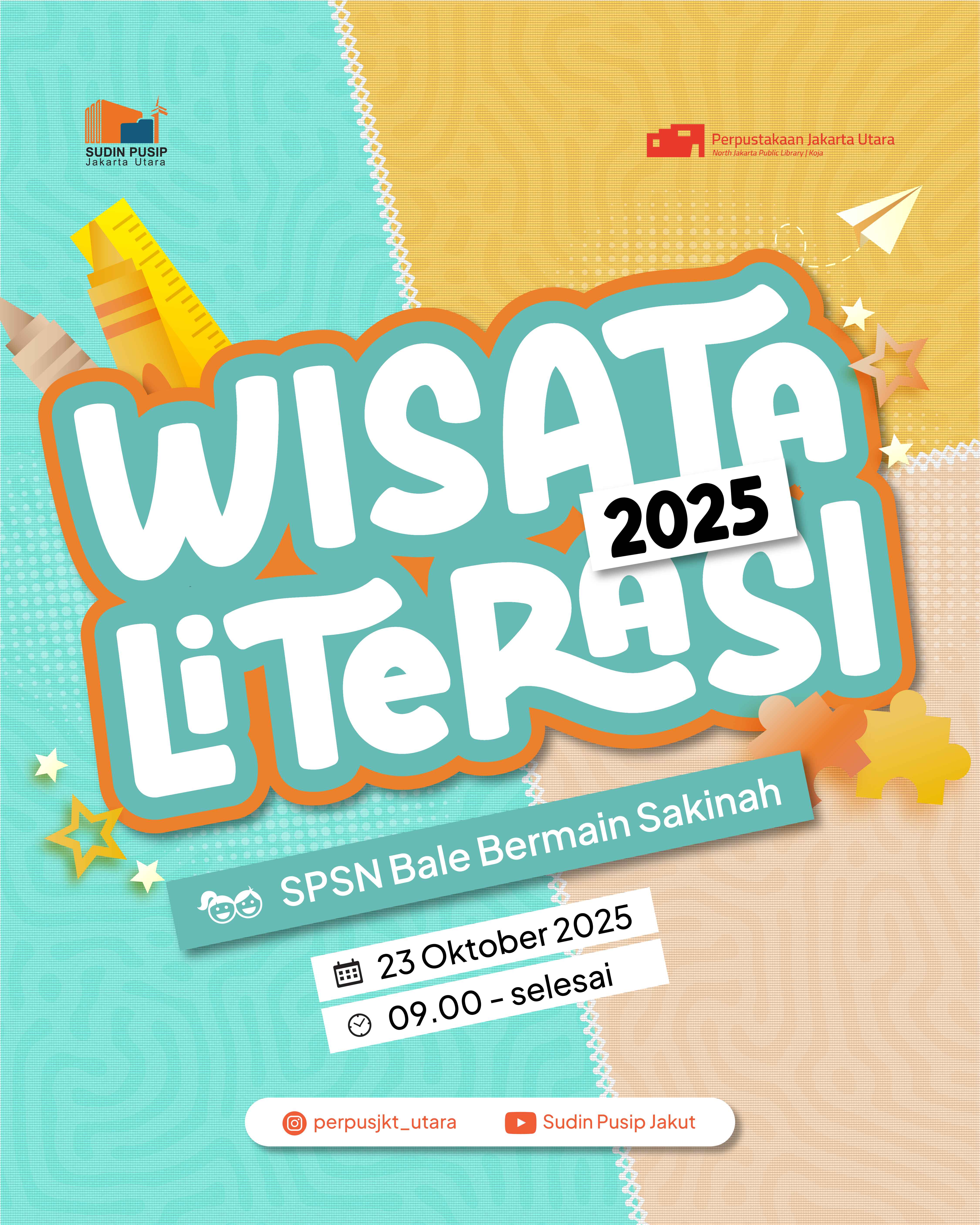 Wisata Literasi : Kunjungan SPSN Bale Bermain Sakinah