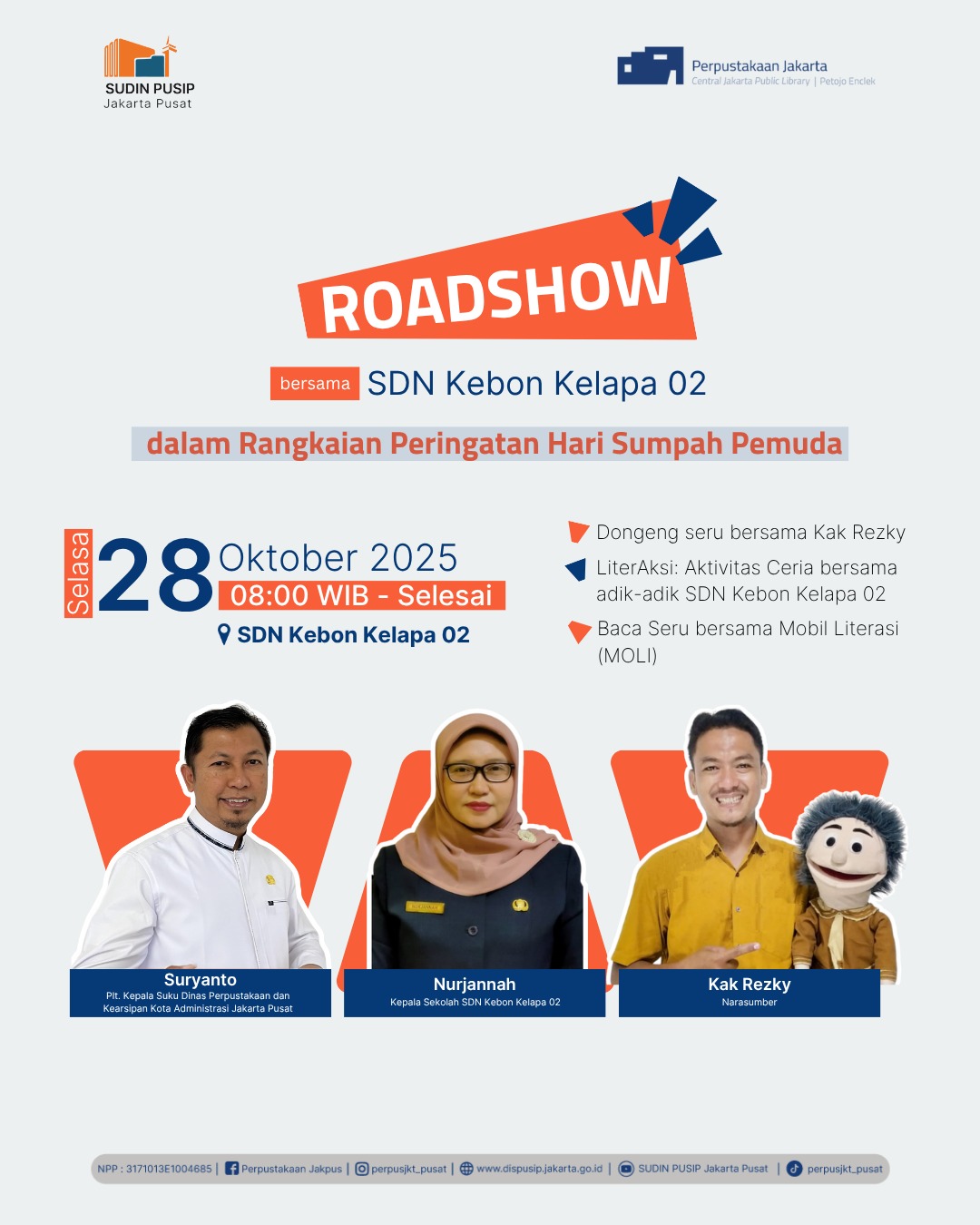 Roadshow Bersama SDN Kebon Kelapa 02 Jakarta Pusat