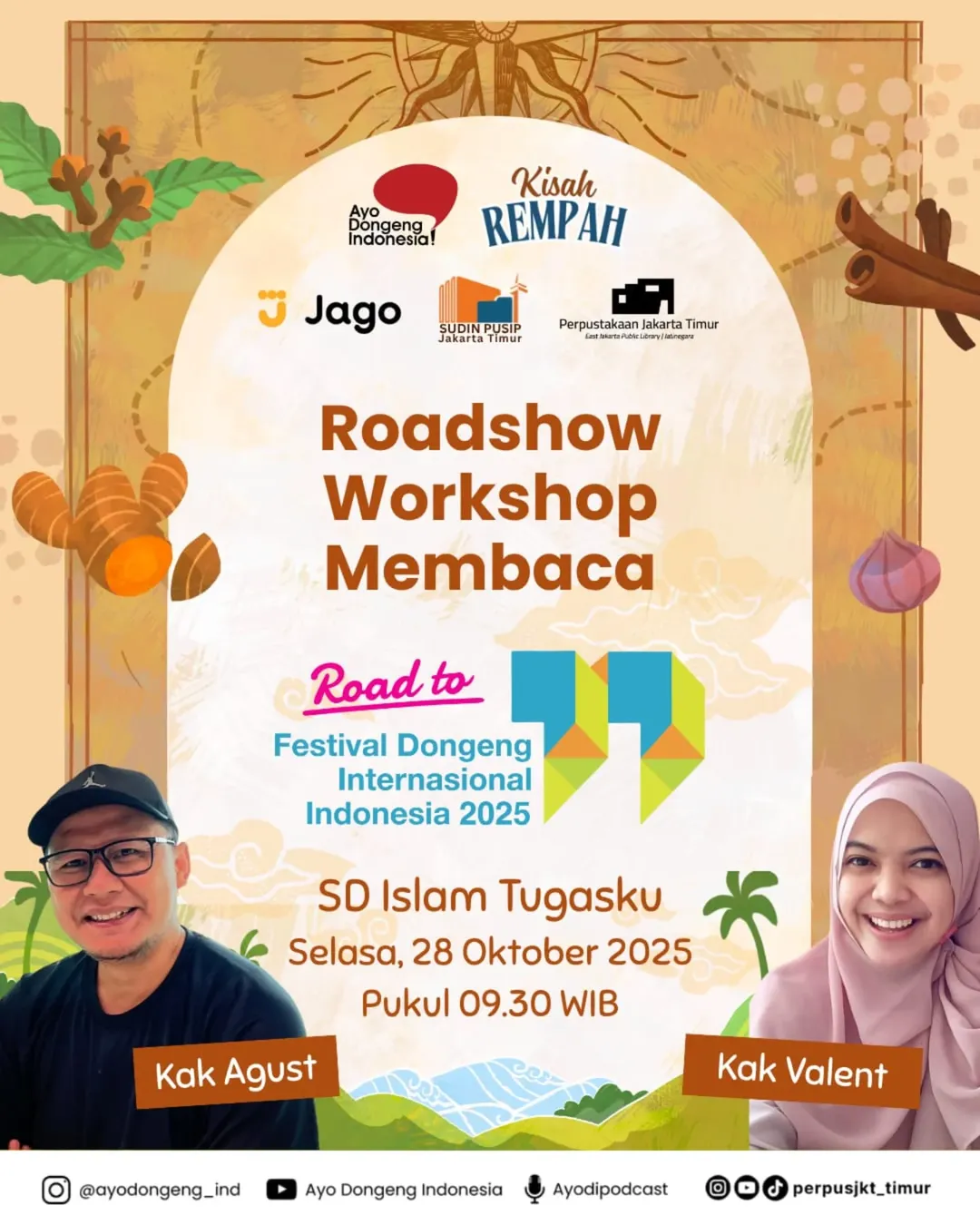 Wisata LiterAsyik Ke SDS Islam Tugasku Road To Festival Dongeng Internasional Indonesia 2025