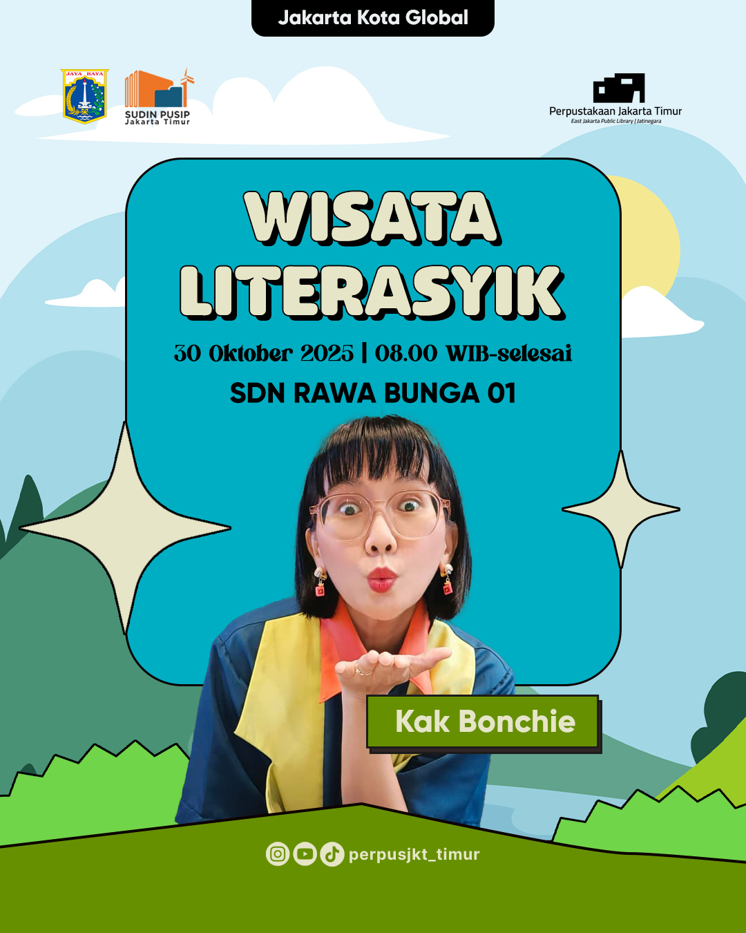 Wisata LiterAsyik Ke SDN Rawa Bunga 01