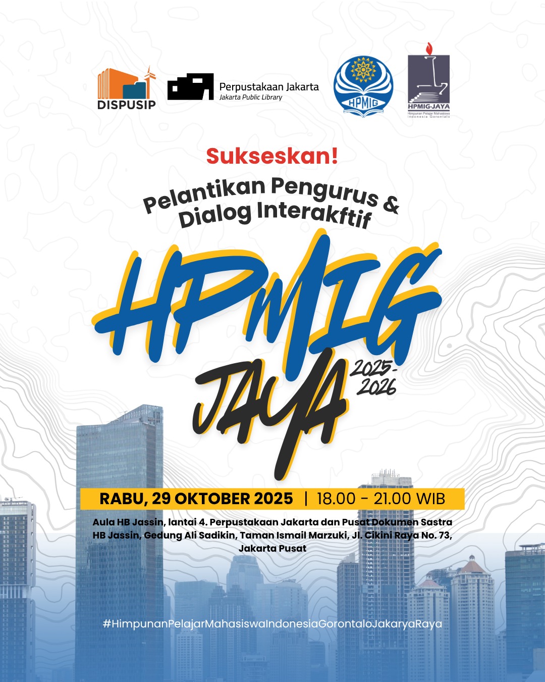 Talkshow Kepemudaan "Meneguhkan Semangat Sumpah Pemuda : Membangun Kolaborasi Dan Kepemimpinan Mahasiswa Gorontalo Di Perantauan"