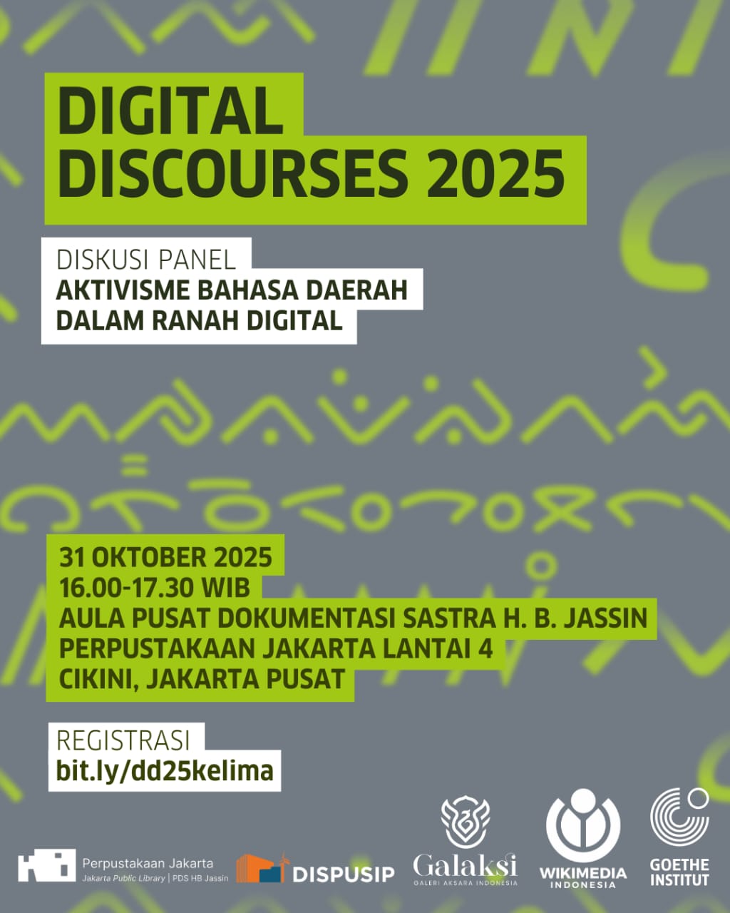 Diskusi Panel: Aktivisme Bahasa Di Dunia Digital