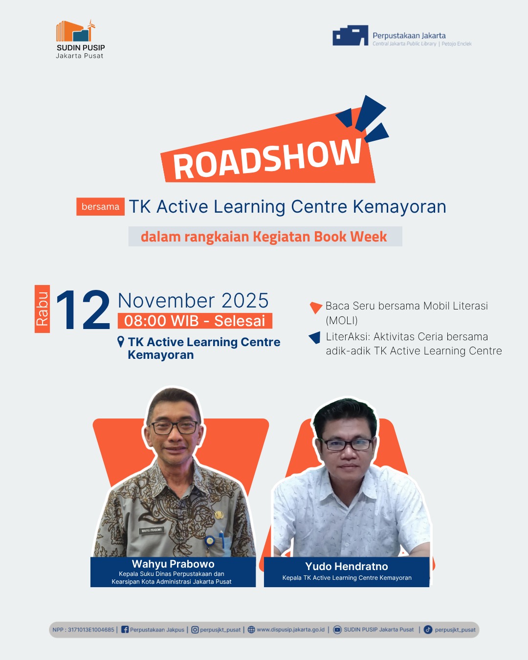 Roadshow Workshop Membaca Dan Literasi Perpustakaan Di TK Active Learning Centre Kemayoran