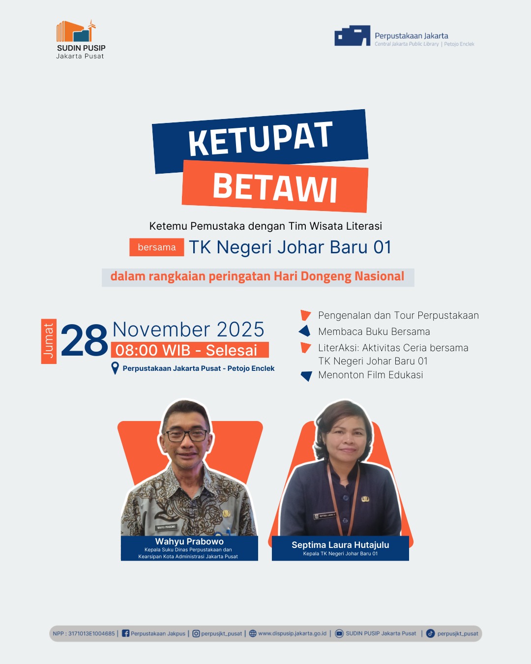 Ketupat Betawi Bersama TK Negeri Johar Baru 01 Di Perpustakaan Jakarta Pusat