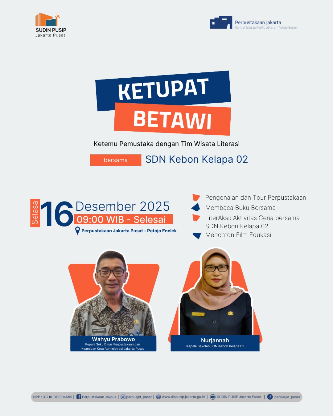 Ketupat Betawi Bersama SDN Kebon Kelapa 02 Di Perpustakaan Jakarta Pusat